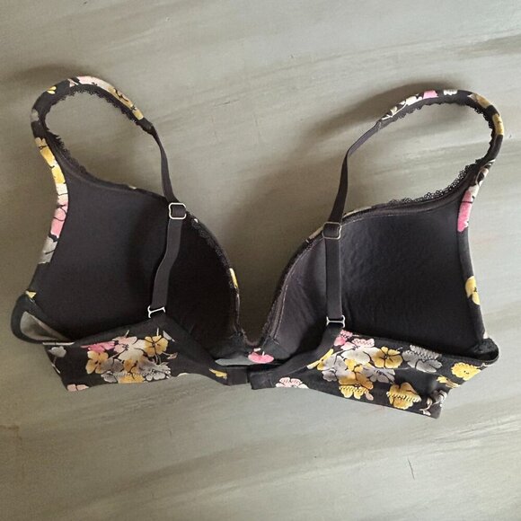 Victoria's Secret Push Up Floral Bra Size 34C Body By Victoria Bodycon Lingerie - Picture 5 of 7